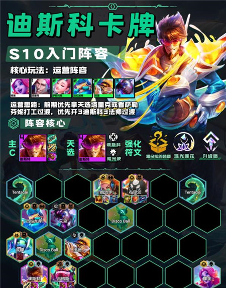 金铲铲之战迪斯科卡牌阵容怎么玩