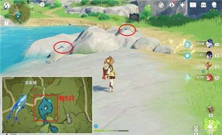 原神基本呈蓝色的野生动物是什么