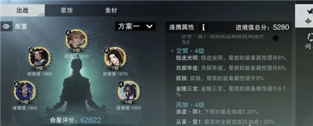 一梦江湖云梦星阵怎么搭配