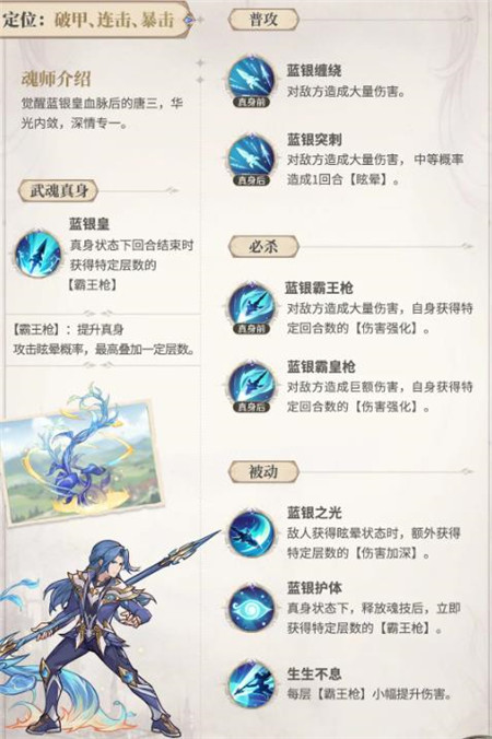 斗罗大陆逆转时空手游唐三档案内容是什么